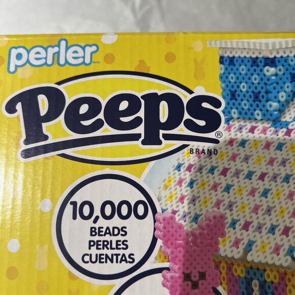 Peeps Perler Fused Bead Kit Easter House Craft 10,000 Beads, Age 6+, New In Box - Picture 5 of 16